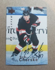 1995-96 Upper Deck Be A Player Tom Chorske Autograph #S43 Ottawa Senators